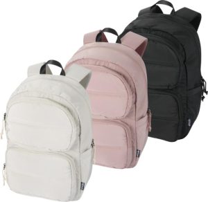 Mochila para portátil reciclada GRS de 15,6 polegadas e 18 L Puffer