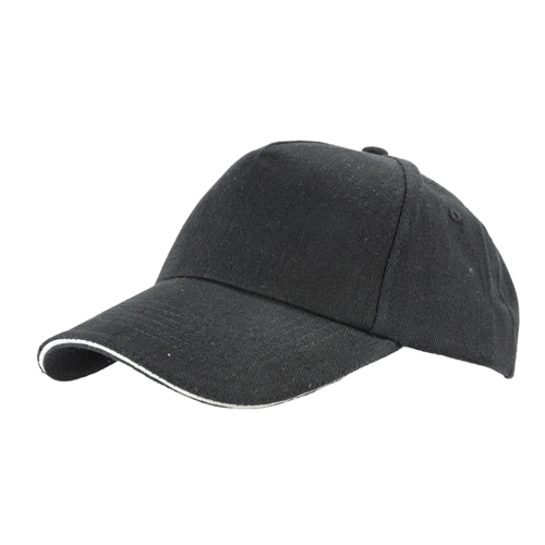 380398_11 Boné "Zectra" de adulto com pala sanduíche 5 painéis e fecho em velcro
