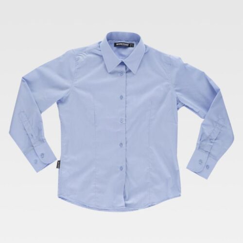B8090-CL-0 Básicos camisa entalhada senhora