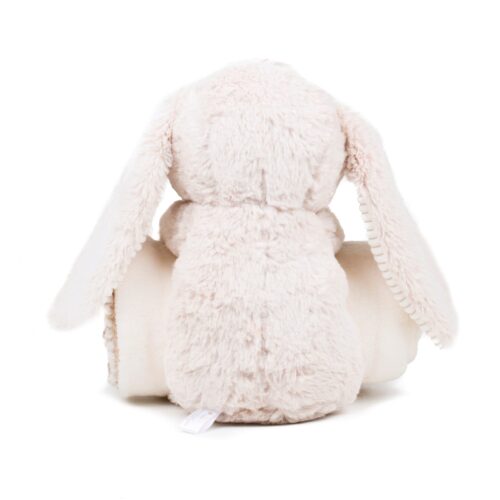 MM034-5_2018 Coelho de peluche e cobertor 40cm