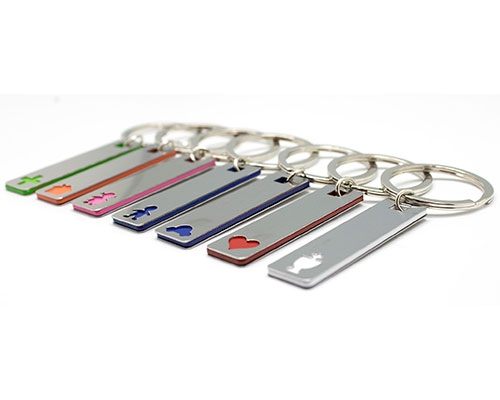 Porta-chaves Metálico  Alongado (6 modelos)