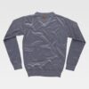 Camisola básica com decote em bico em ponto fino 155gm