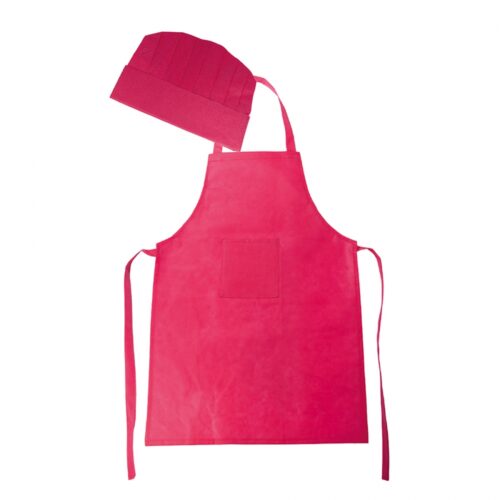 Conjunto de Avental de Criança e Gorro  Cook