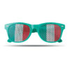 Óculos com lentes estampadas com a bandeira