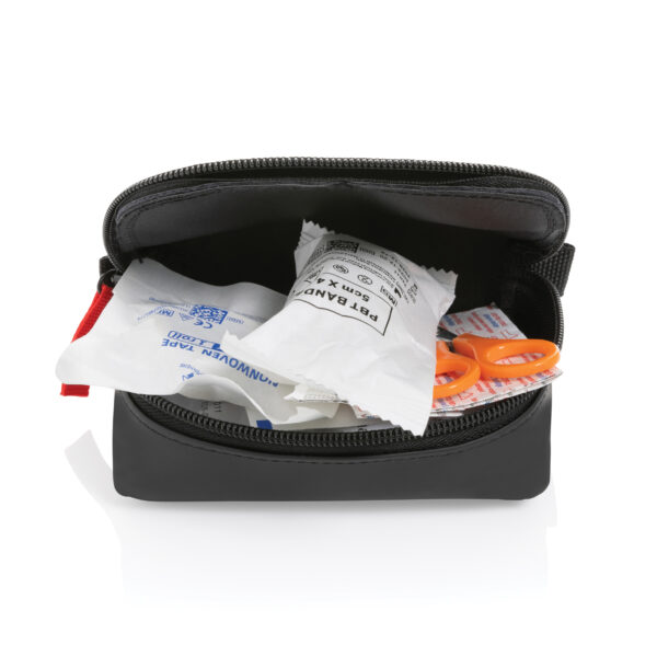 p265.40__p265.401__1005 Kit de primeiros socorros em bolsa de PU nubuck reciclado RCS, compatível com envio postal