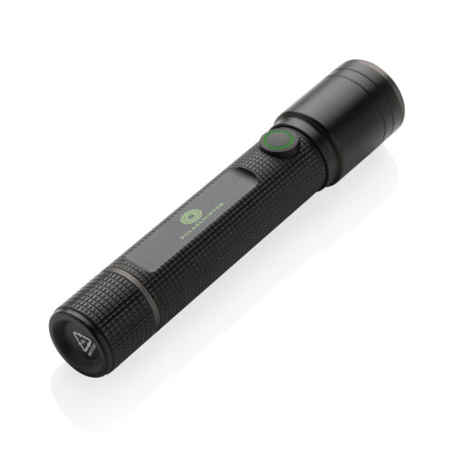 Lanterna recarregável USB Gear X em alumínio reciclado RCS