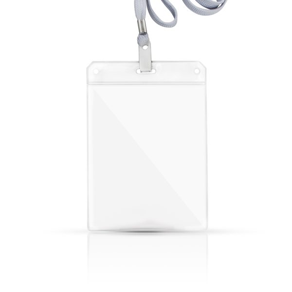 Identificador com lanyard em poliéster