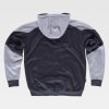 S5530-NG_GRC-5 Básicos sweatshirt com fecho