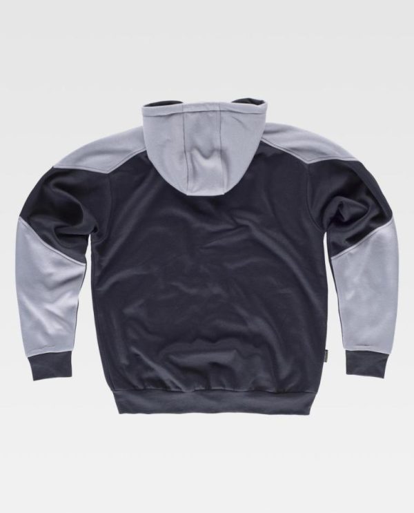 S5530-NG_GRC-5 Básicos sweatshirt com fecho