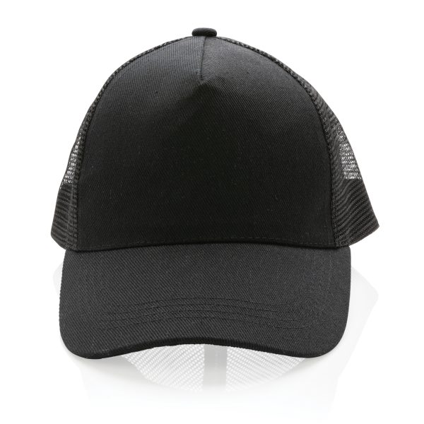 p453.35__p453.351__1002 Boné Trucker de 5 painéis em algodão reciclado (190gsm)
